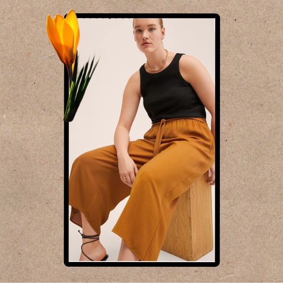 Mango Plus size orange culottes. Size 20. - Picture 4 of 4